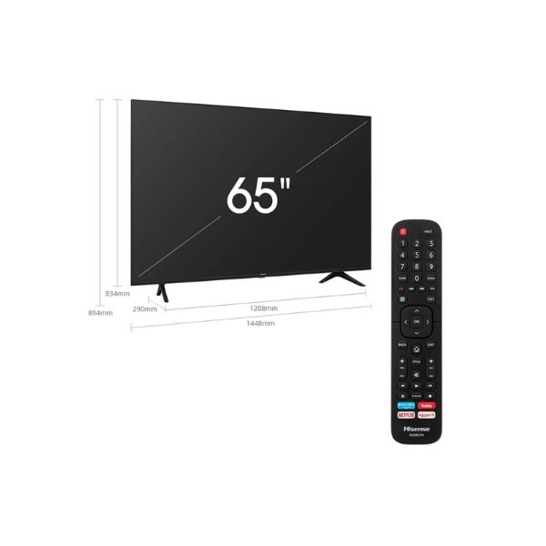 Hisense 65 Inch Smart 4K UHD VIDAA TV – Home Cinema Experience – 65A7HKEN - Image 2