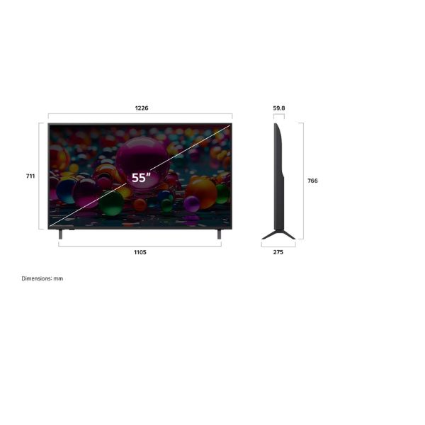 LG 55 Inch UHD AI 4K Smart TV UA80 - Image 4