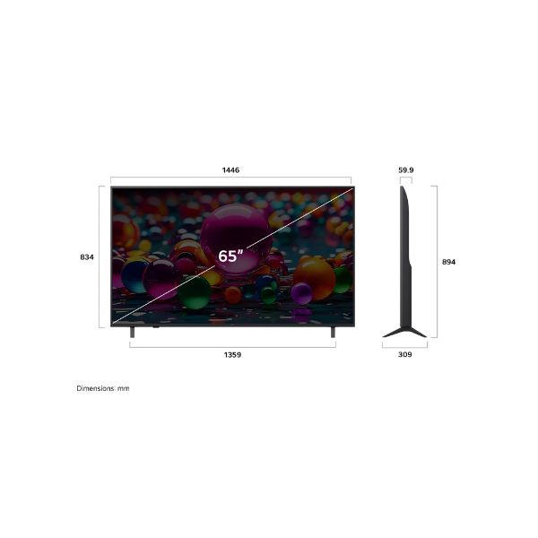 LG 65 Inch UHD AI 4K UHD Smart TV UA80 - Image 2
