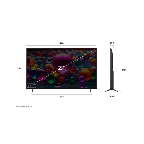LG 65 Inch LG UHD AI UA85 4K Smart TV - 65UA85006LA - Image 2