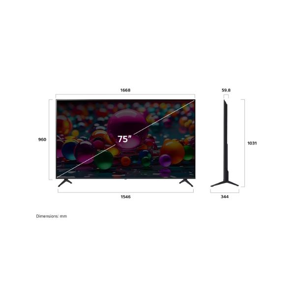 LG 75 Inch UHD AI UA85 4K Smart TV - 75UA85006LA - Image 2